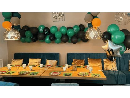 Balonkova girlanda Minecraft party pro kluka