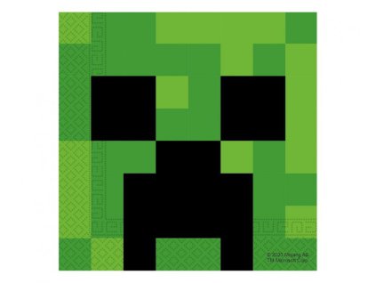 papirove ubrousky minecraft creeper 20 ks 33 x 33 cm