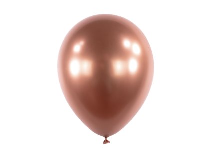 chromovy balonek rose gold 30 cm heliovy balonek