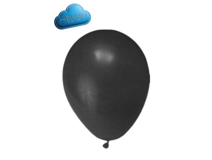 Balonek latexovy cerny 25 cm