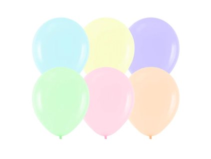 Balonky pastelove mix 10ks