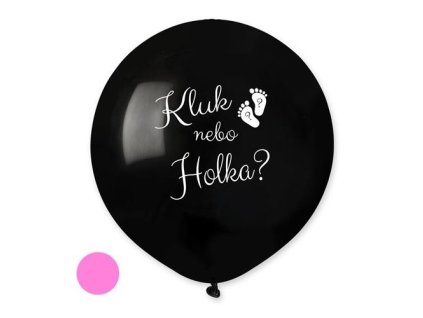balonek kluk nebo holka cz 48 cm ruzove konfety