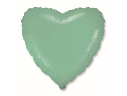 foliovy balonek srdce macaron mint 45 cm