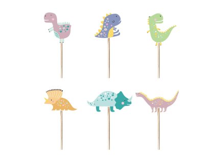 Ozdoby na dort Dino 6 ks (velikost 10 cm)1
