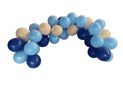 Balonky v boxu balonkova girlanda modra bluey1