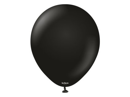 heliový balonek cerny standard black 30 cm