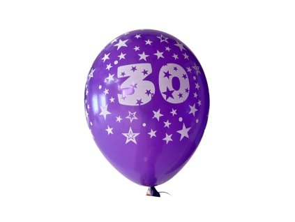 Latexovy balonek 30 fialovy 30cm stastnybalonek