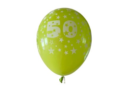 Latexovy balonek 50 zeleny lime 30cm stastnybalonek