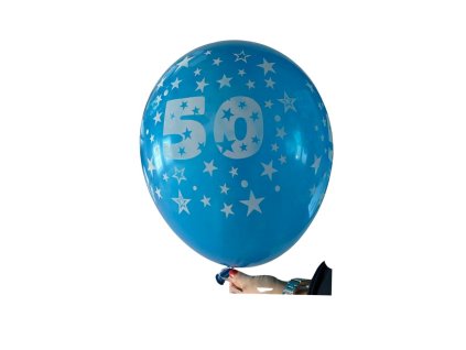 Latexovy balonek 50 modry tmavy 30cm stastnybalonek