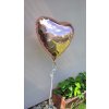 Heliovy balonek srdce 45 cm-Rosegold2