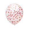Balonek transparentni konfety srdce 30cm1