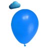 Balonek latexovy tmave modry 25 cm