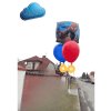 Heliove balonky cervene modre Spiderman