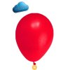 Heliovy balonek cerveny M