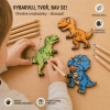 Darky do skolky dinosaurus drevena omalovanka dite