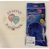 Latexovy balonek sada tm.modry wimex