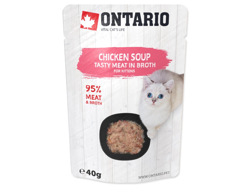 48714 1 ontario kitten soup chicken carrot rice 40 g z kategorie chovatelske potreby a krmiva pro kocky krmivo a pamlsky pro kocky polevky a drinky pro kocky