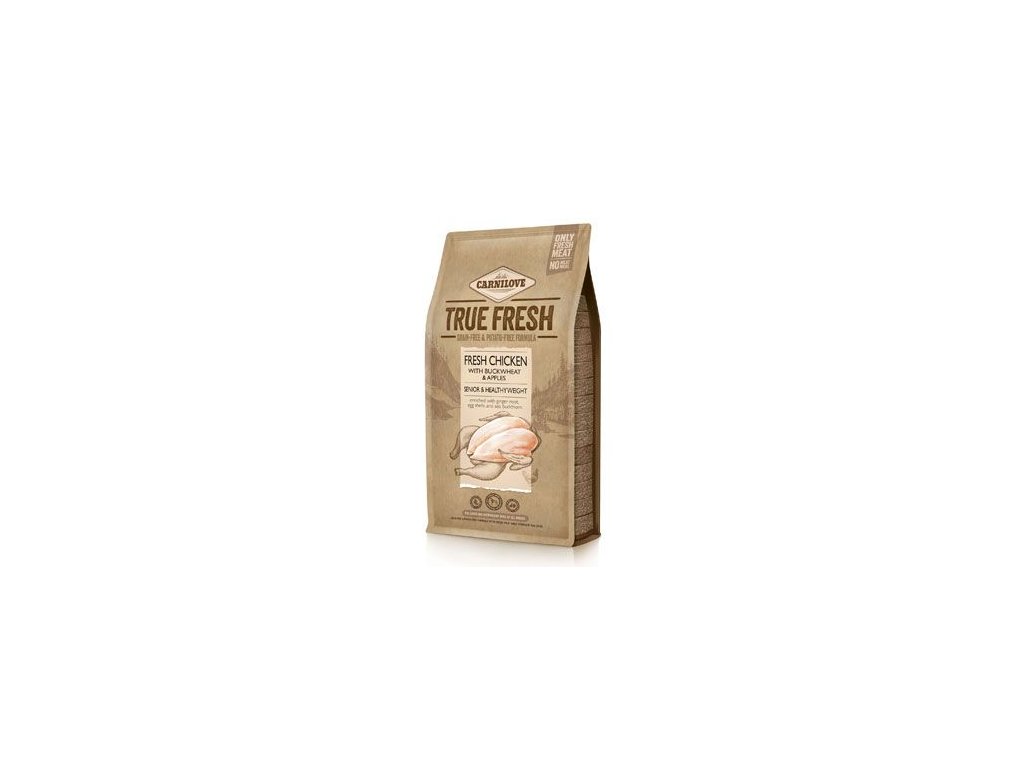 38736 1 carnilove true fresh chicken senior healthy weight 4 kg z kategorie chovatelske potreby a krmiva pro psy krmiva pro psy granule pro psy