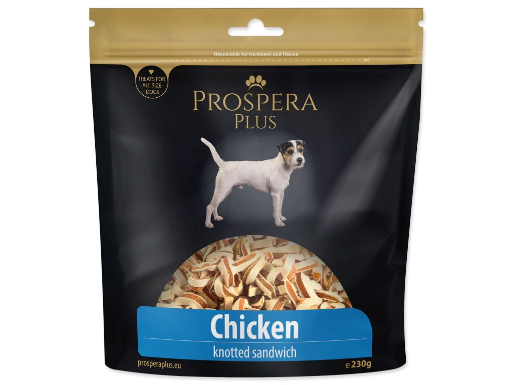 52728 1 pochoutka prospera plus uzliky kureci sandwich 230 g z kategorie chovatelske potreby a krmiva pro psy pamlsky pro psy polomekke pamlsky pro psy