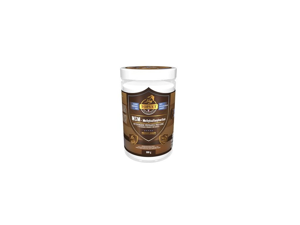 13818 topvet msm 800g pro kone z kategorie chovatelske potreby pro kone vitaminy a leciva