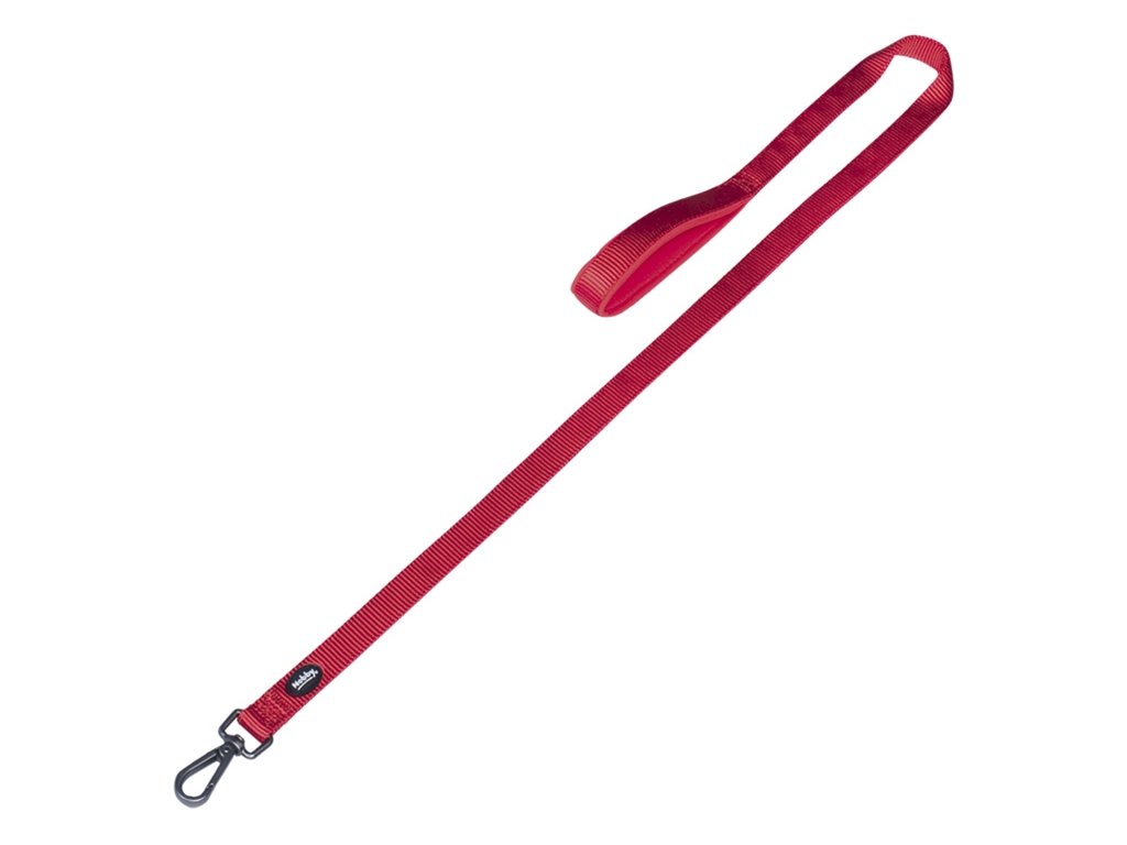 30015 1 nobby classic comfort voditko nylon cervena m l 1 20m 25mm z kategorie chovatelske potreby a krmiva pro psy obojky voditka a postroje pro psy voditka pro psy klasicka voditka pro psy