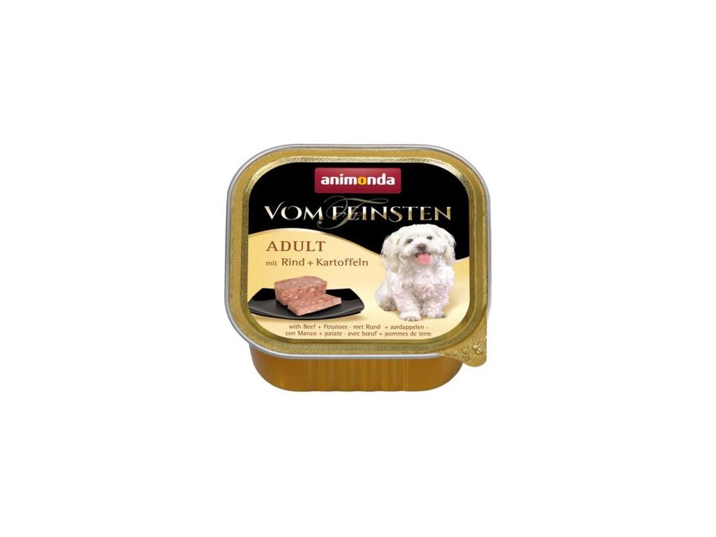 59222 1 animonda vom feinsten pastika adult hovezi s brambory pro psy 150g z kategorie chovatelske potreby a krmiva pro psy krmiva pro psy vanicky pastiky pro psy