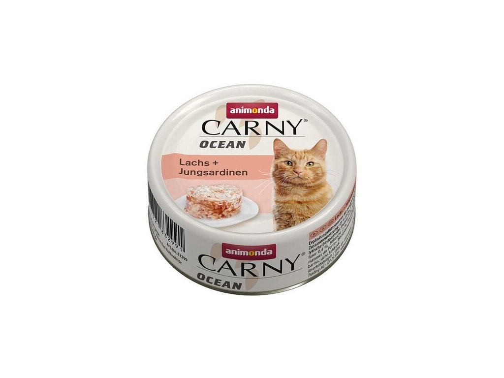27834 animonda carny ocean konzerva losos sardinky 80g z kategorie chovatelske potreby a krmiva pro kocky krmivo a pamlsky pro kocky konzervy pro kocky