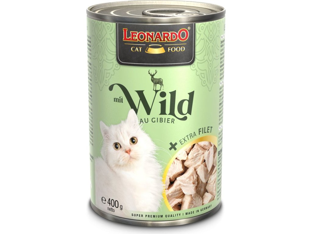 80964 1 leonardo se zverinou extra filet 400 g z kategorie chovatelske potreby a krmiva pro kocky krmivo a pamlsky pro kocky konzervy pro kocky