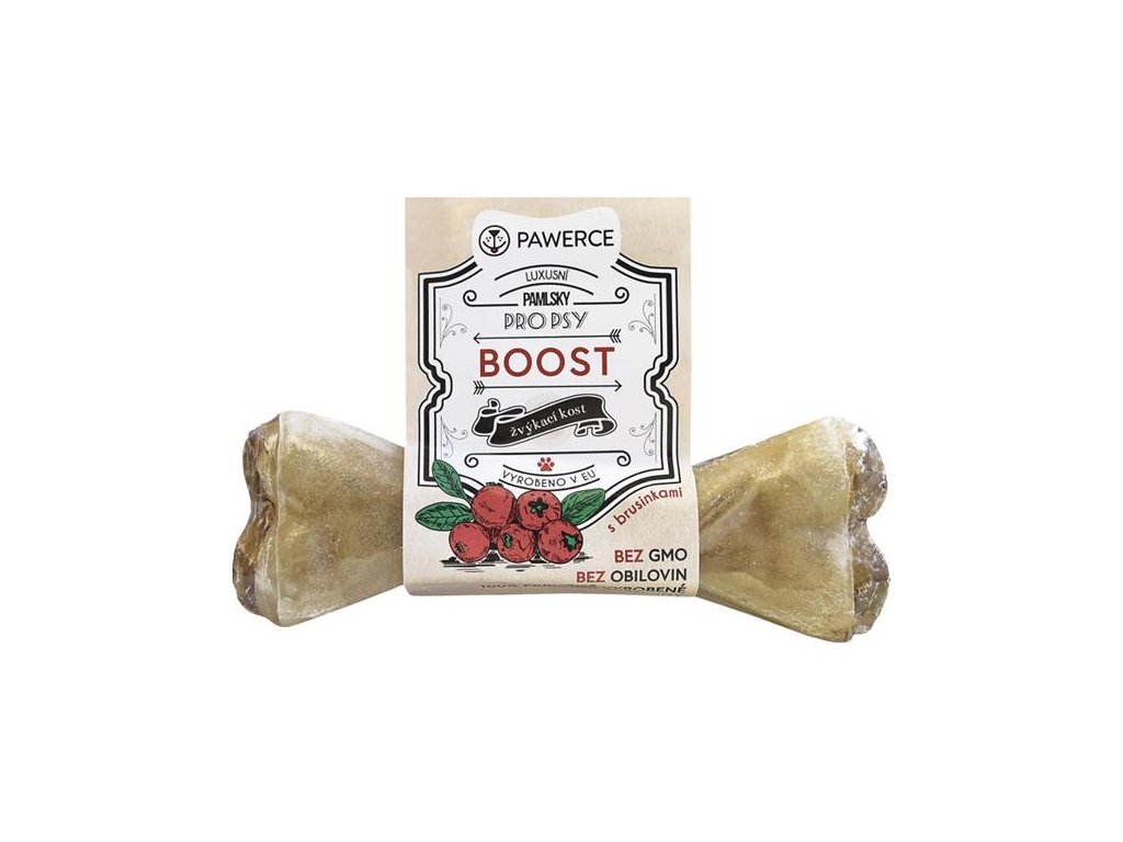 77817 4 pawerce zvykaci kost plnena boost 12cm z kategorie chovatelske potreby a krmiva pro psy pamlsky pro psy plnene buvoli kosti