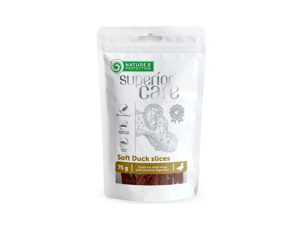 56568 1 nature s protection superior care dog snack kachni platky 75 g z kategorie chovatelske potreby a krmiva pro psy pamlsky pro psy susena masicka pro psy
