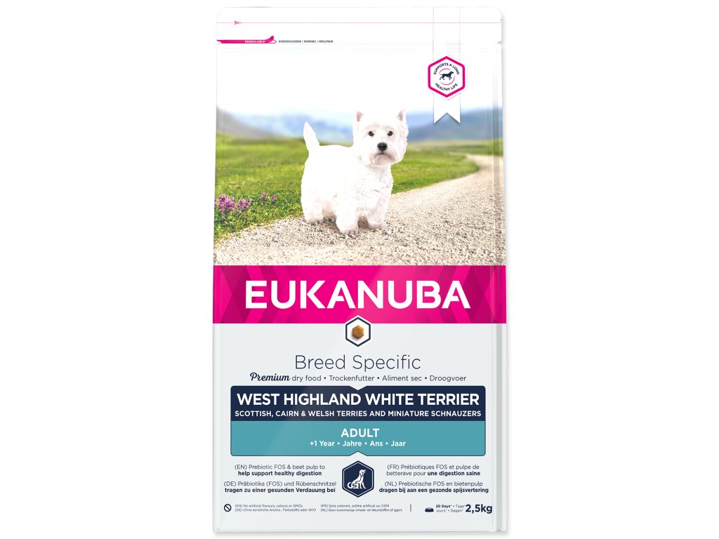 51978 1 eukanuba west highland white terrier 2 5 kg z kategorie chovatelske potreby a krmiva pro psy krmiva pro psy granule pro psy