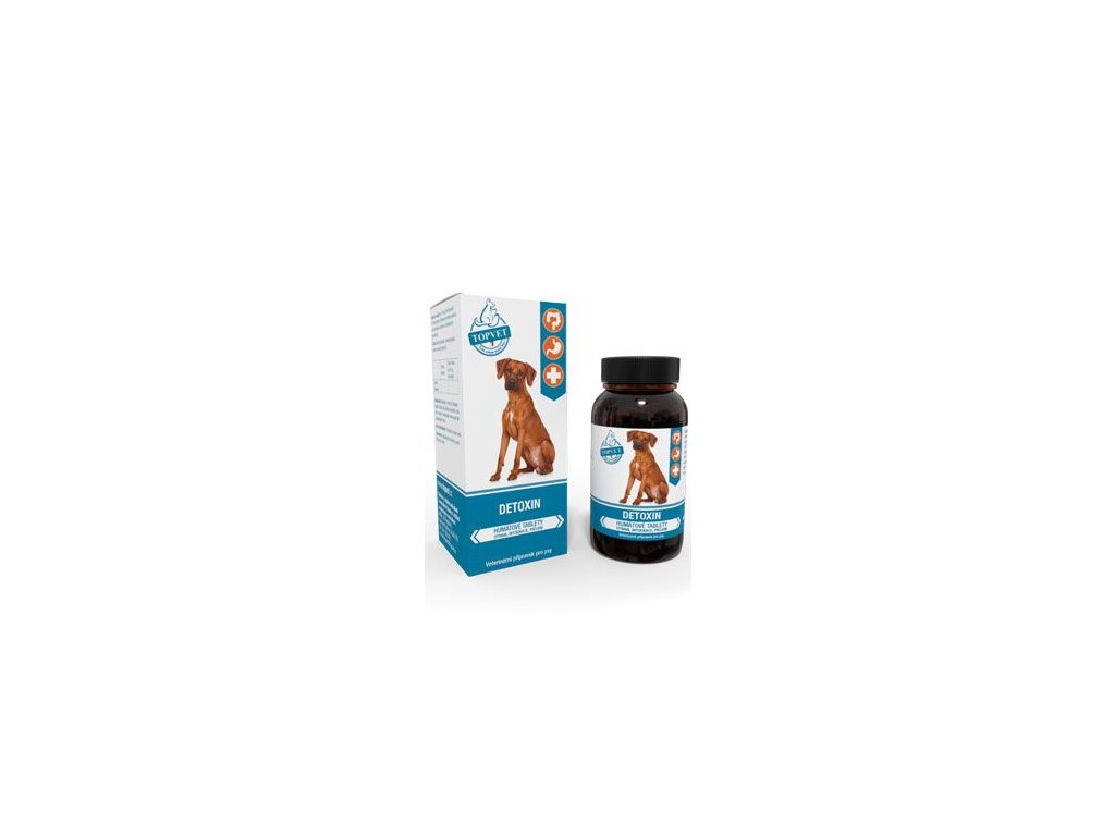 76755 1 detoxin humatove tablety topvet 90tbl z kategorie chovatelske potreby a krmiva pro psy vitaminy a leciva pro psy akutni osetreni psa