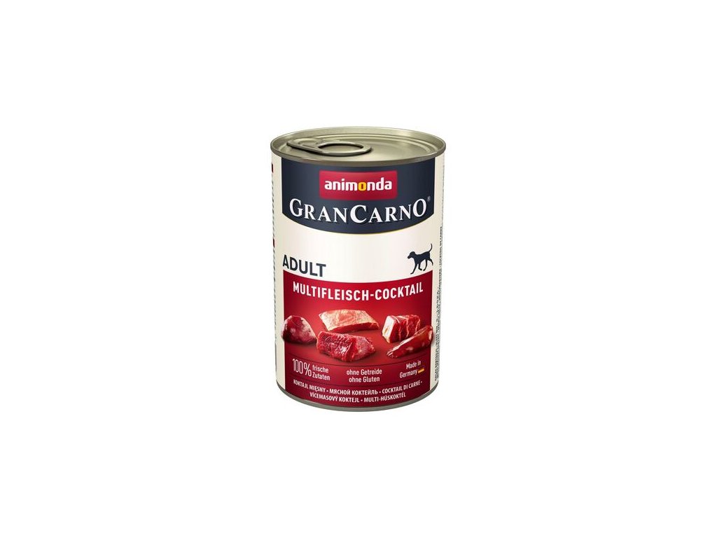 12465 animonda grancarno konzerva masovy koktejl 400g z kategorie chovatelske potreby a krmiva pro psy krmiva pro psy konzervy pro psy
