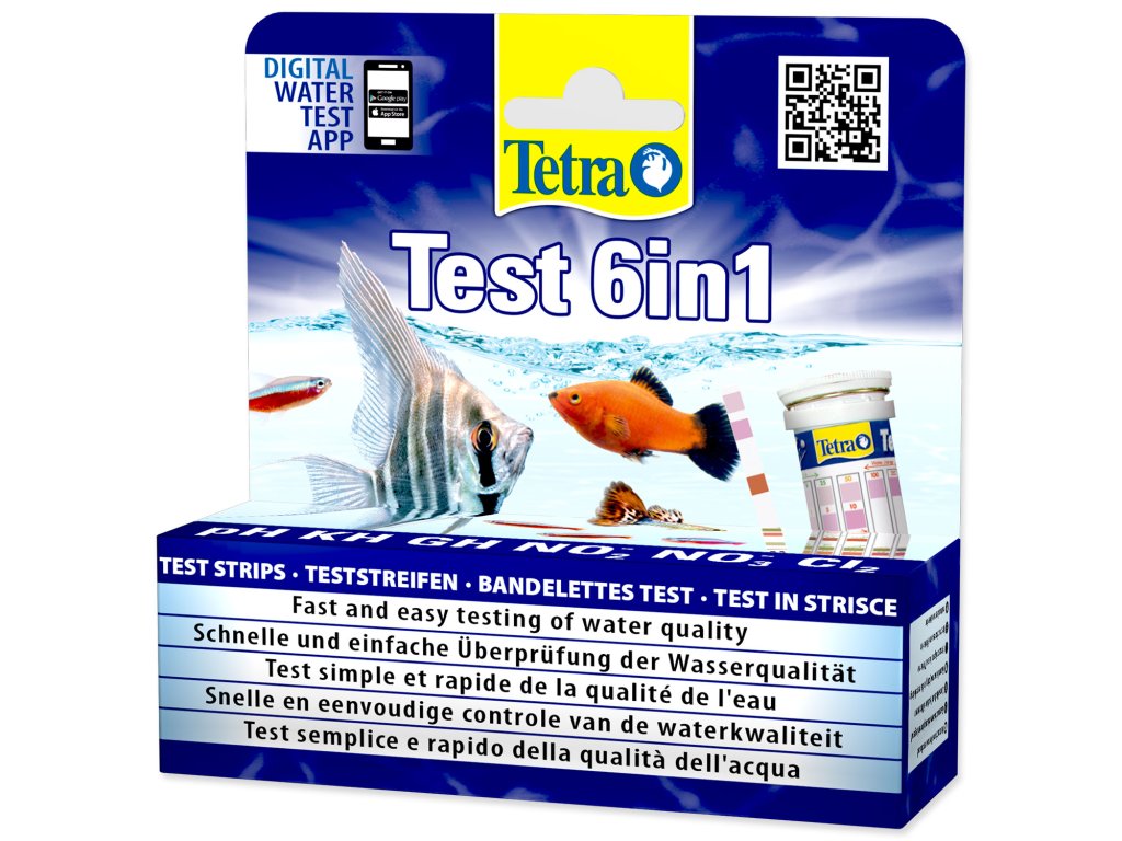 57687 1 tetra test 6in1 25 ks z kategorie akvaristicke a teraristicke potreby akvarijni technika