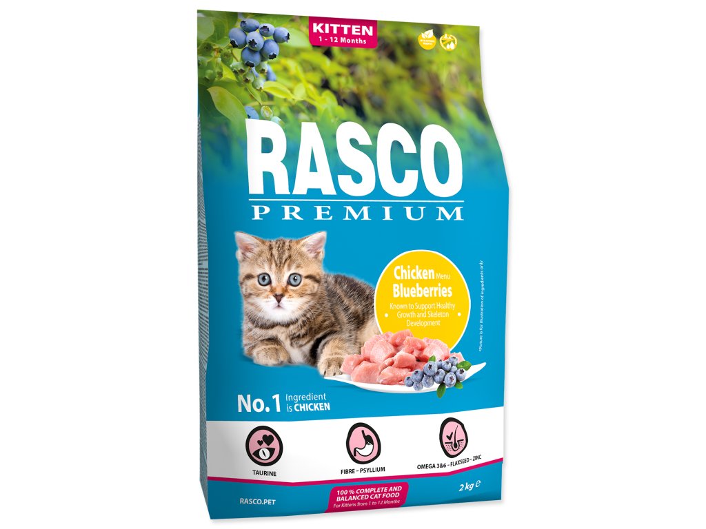 52764 1 52764 1 rasco premium cat kibbles kitten chicken blueberries 2 kg z kategorie chovatelske potreby a krmiva pro kocky krmivo a pamlsky pro kocky granule pro kocky