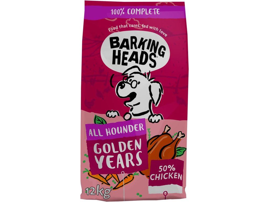 82776 1 barking heads kapsicka big foot golden years chicken 12kg z kategorie chovatelske potreby a krmiva pro psy krmiva pro psy granule pro psy