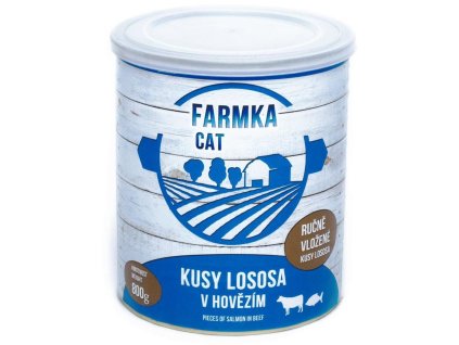 38625 farmka cat s lososem 800g