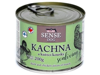 38631 konzerva falco sense dog kachna a kure konzerva pro psy 200g