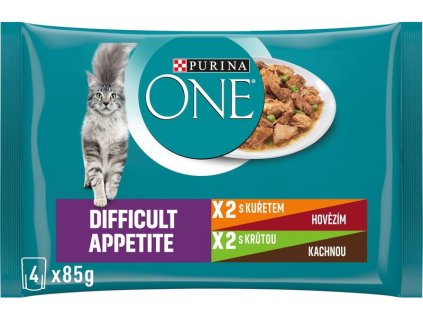 112973 4 purina one difficult appetite multipack kur e ve s t a ve 4 85g