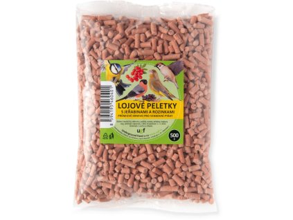 40761 2 ugf lojove peletky s jerabinami a rozinkami 500g