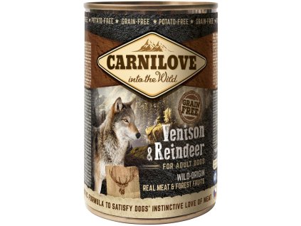 20409 1 79617 carnilove wild meat venison reindeer konzerva 400g