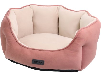 62078 nobby ruzovy sametovy pelisek majid 55x50x21cm z kategorie chovatelske potreby a krmiva pro psy pelisky a dvirka pro psy pelechy a pohovky pro psy