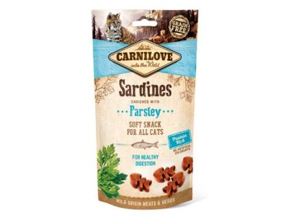23133 carnilove cat semi moist snack sardine with parsley 50g z kategorie chovatelske potreby a krmiva pro kocky krmivo a pamlsky pro kocky pamlsky pro kocky