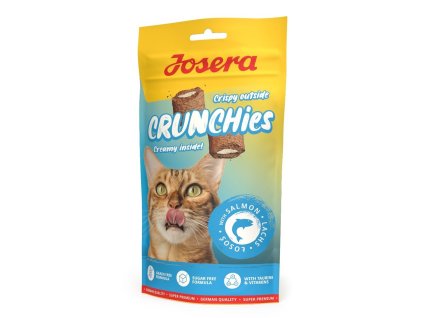 114739 josera cat crunchies with salmon pamlsky losos 60g