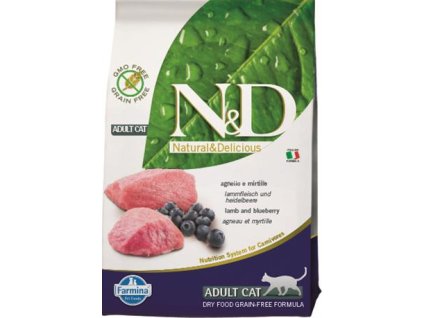 100846 n d prime cat gf lamb blueberry adult 300 g