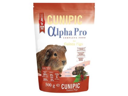 56022 1 cunipic alpha pro guinea pig morce 500 g z kategorie chovatelske potreby a krmiva pro hlodavce a mala zvirata