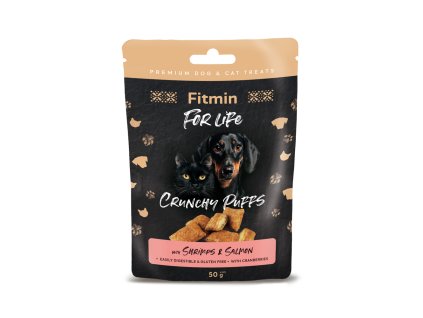 112226 fitmin for life lososove polstarky pamlsek pro psy a kocky 50g