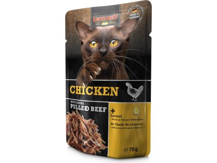 80862 1 leonardo kapsicka kureci extra trhane hovezi 70 g z kategorie chovatelske potreby a krmiva pro kocky krmivo a pamlsky pro kocky kapsicky pro kocky