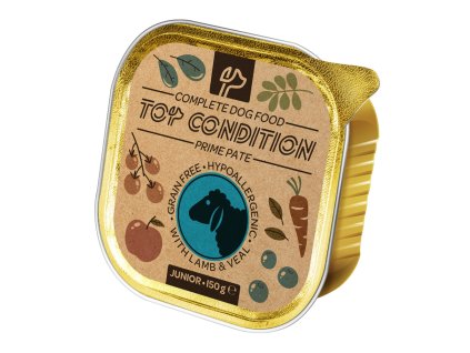 89769 top condition dog puppy lamb veal pate 150 g