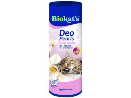 81090 biokat s deo pearls osvezovac wc baby powder 700 g z kategorie chovatelske potreby a krmiva pro kocky toalety steliva pro kocky odstranovace zapachu kocek